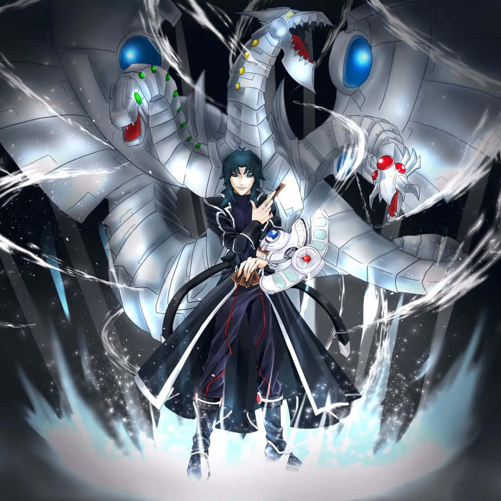 Zane Truesdale, glowing weapon, massive silver mechanical dragon, SD Desktop Wallpaper
