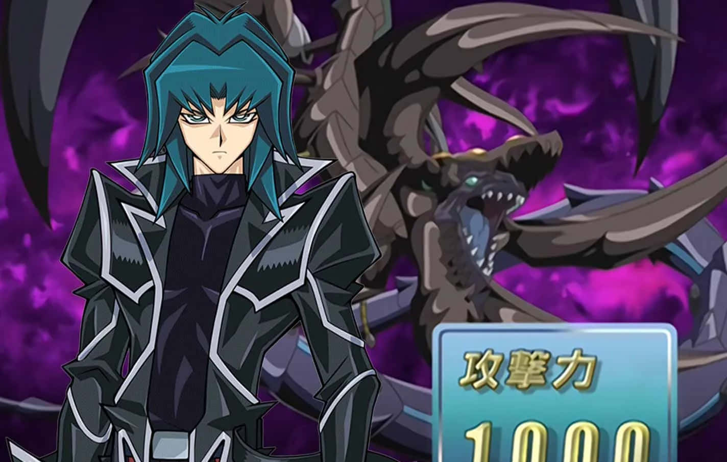 Zane Truesdale, blue-haired anime character, black armor, HD Desktop Wallpaper