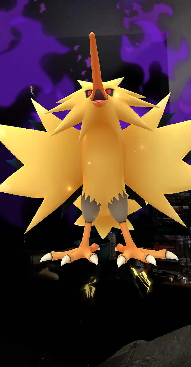 Zapdos, golden, star-shaped, HD Phone Wallpaper