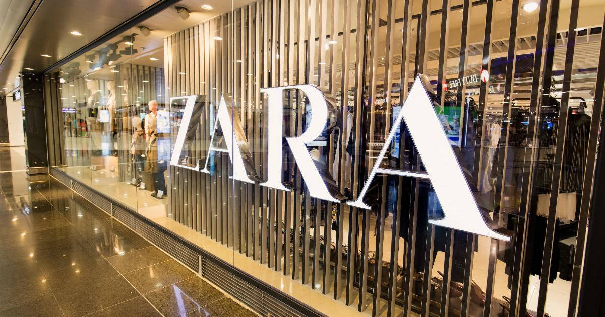 Zara, modern trendy store, bold white lettering, SD Desktop Wallpaper