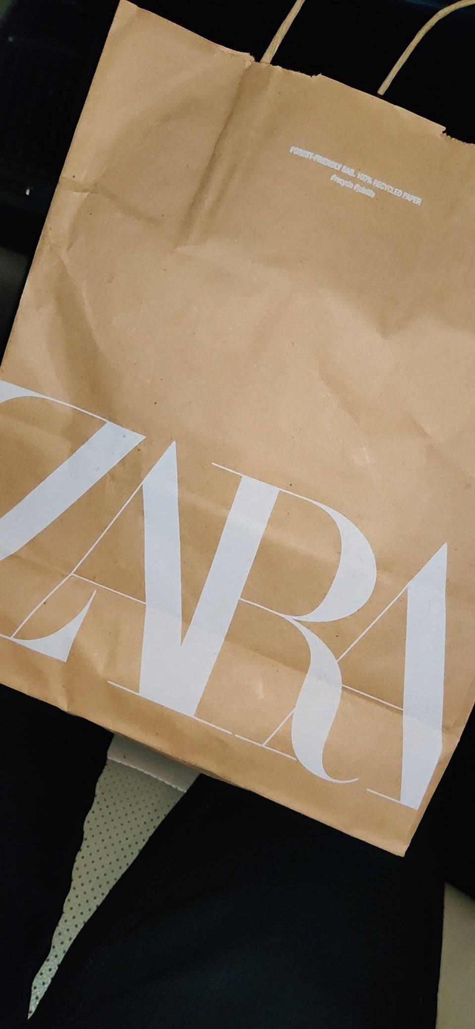 Zara, paper bag, brown, Full HD Phone Wallpaper