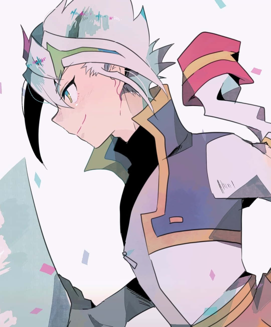 Zarc, white hair, pink hat, HD Phone Wallpaper