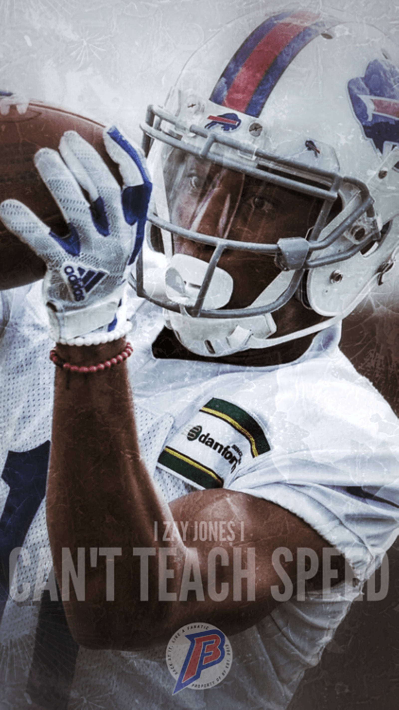 Zay Jones, white helmet, jersey, 2K Phone Wallpaper