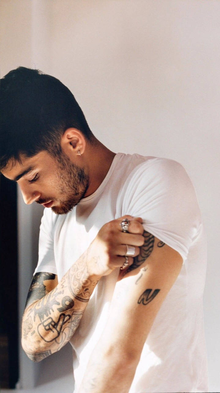 Zayn, iPhone, white t-shirt, HD Phone Wallpaper