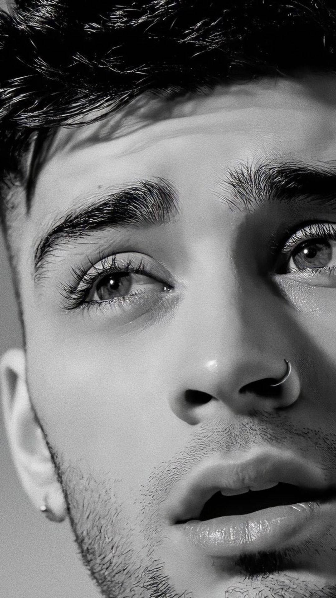 Zayn, iPhone, black and white, Full HD Phone Wallpaper