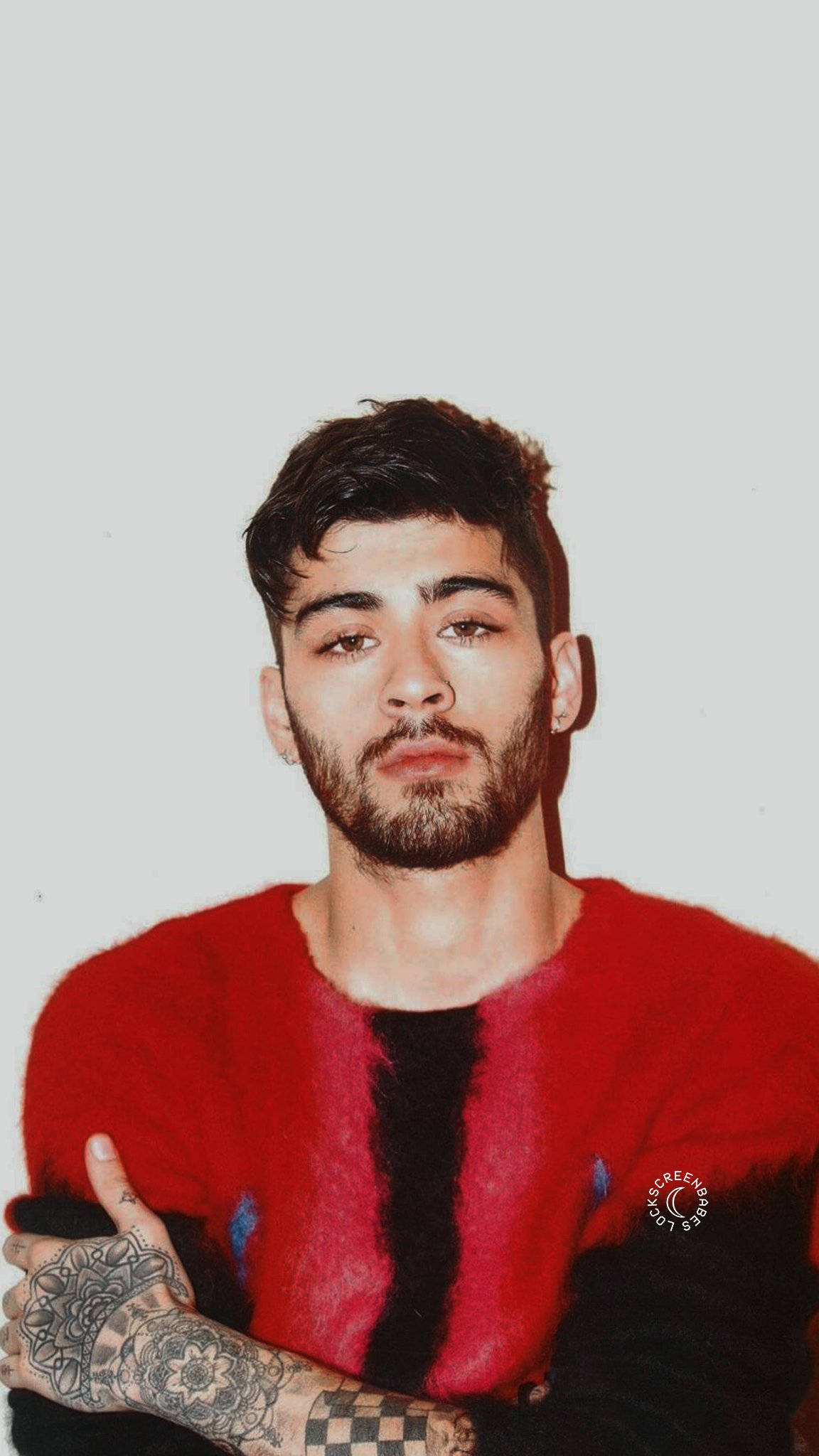 Zayn, iPhone, red tee, Full HD Phone Wallpaper