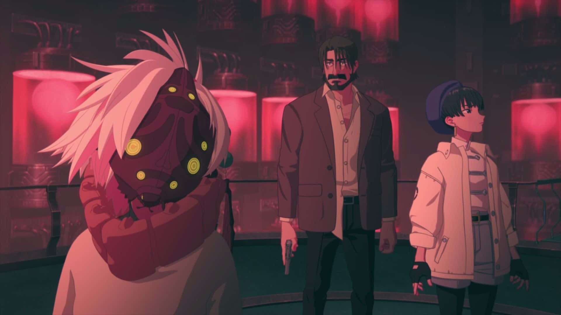 Zazie The Beast, anime characters, dimly lit room, Full HD Desktop Wallpaper