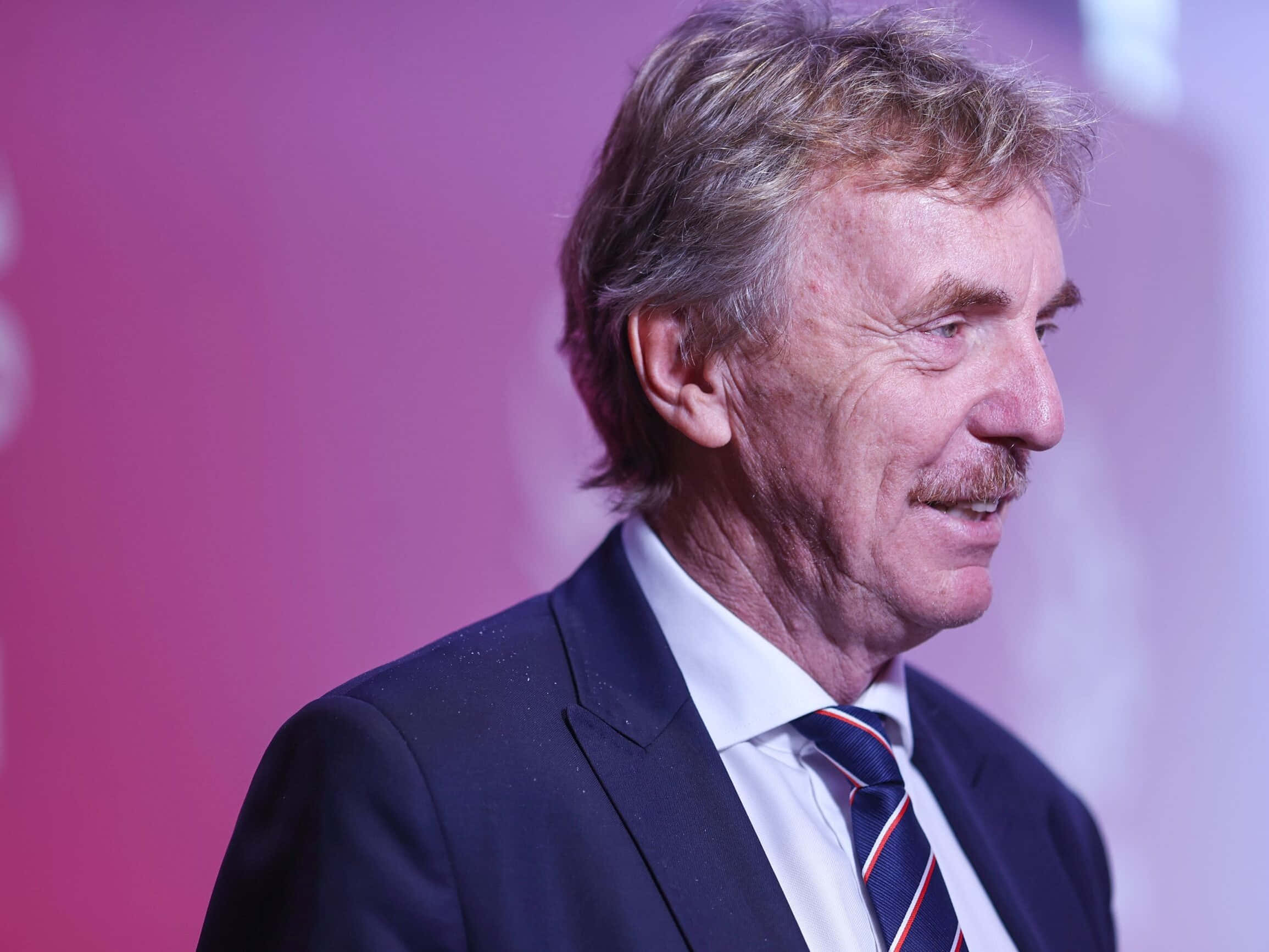 Zbigniew Boniek, dark suit, striped tie, Full HD Desktop Wallpaper