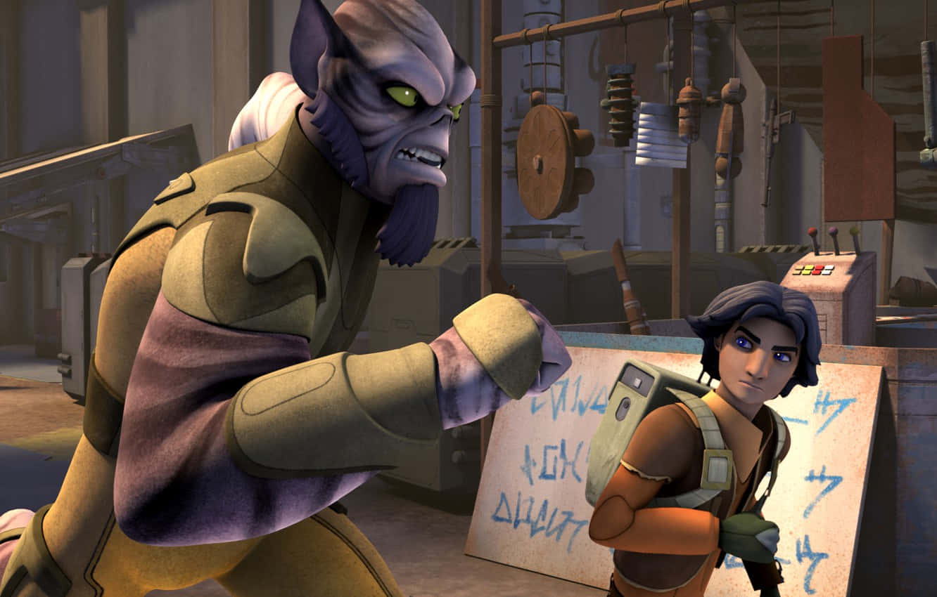 Zeb Orrelios, purple-skinned alien, young human, HD Desktop Wallpaper