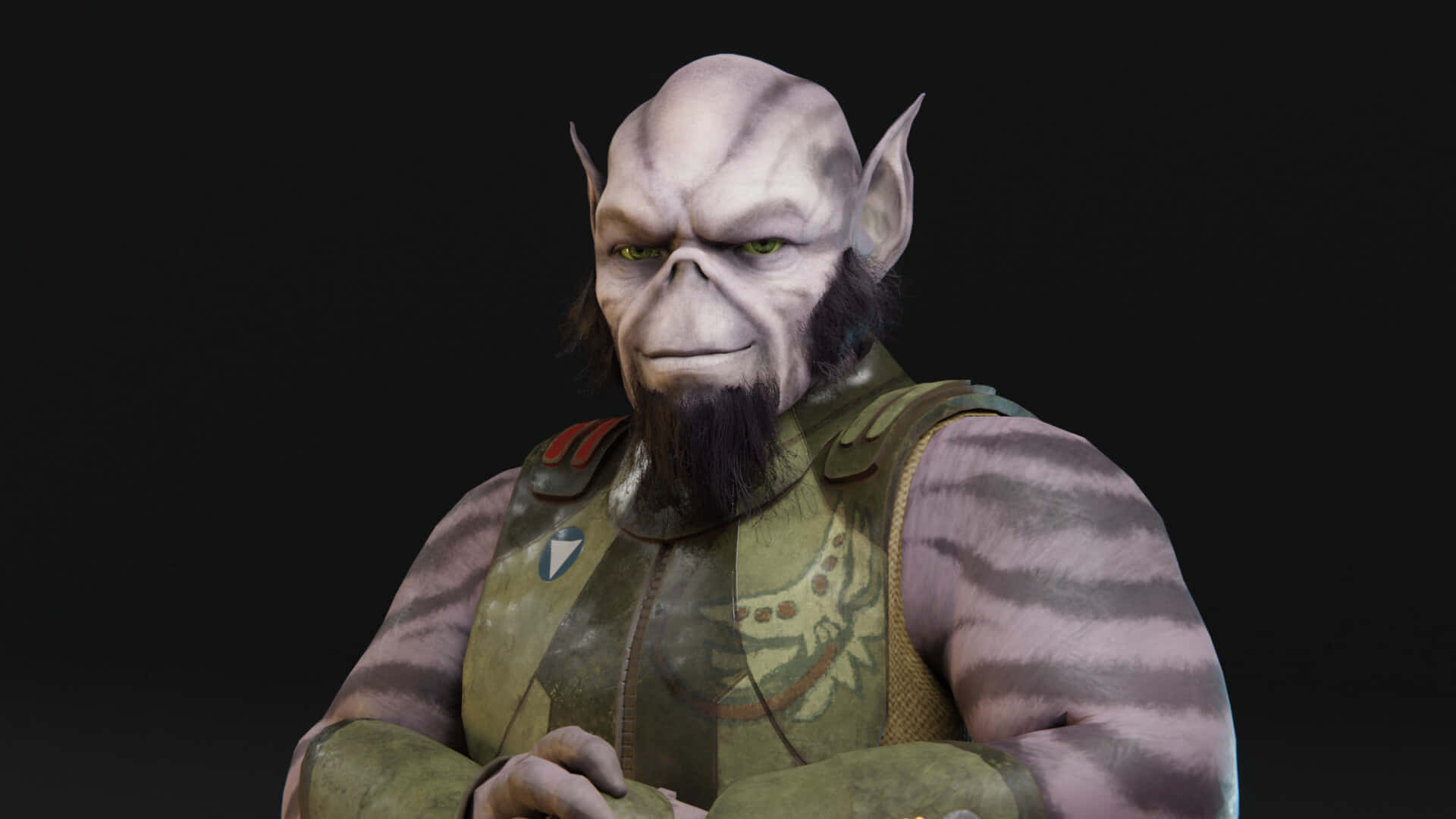 Zeb Orrelios, green-skinned alien, pointed ears, Full HD Desktop Wallpaper