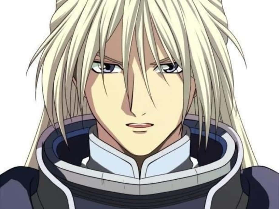 Zechs Merquise, iconic mobile suit, blonde anime male, SD Desktop Wallpaper