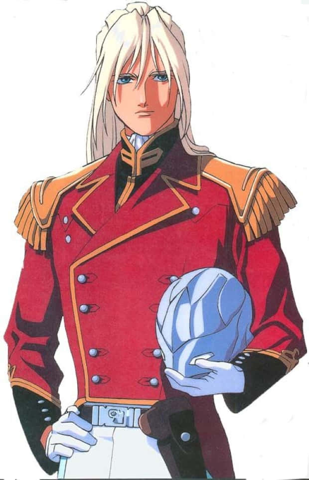 Zechs Merquise, Lightning Count, red military jacket, SD Phone Wallpaper