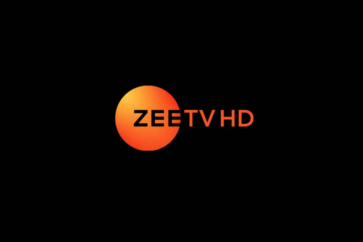 Zee TV HD, black, orange gradient circle, SD Desktop Wallpaper