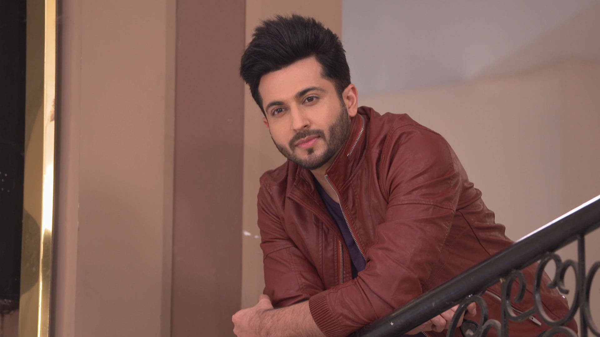 Zee TV, handsome Dheeraj, red leather jacket, Full HD Desktop Wallpaper
