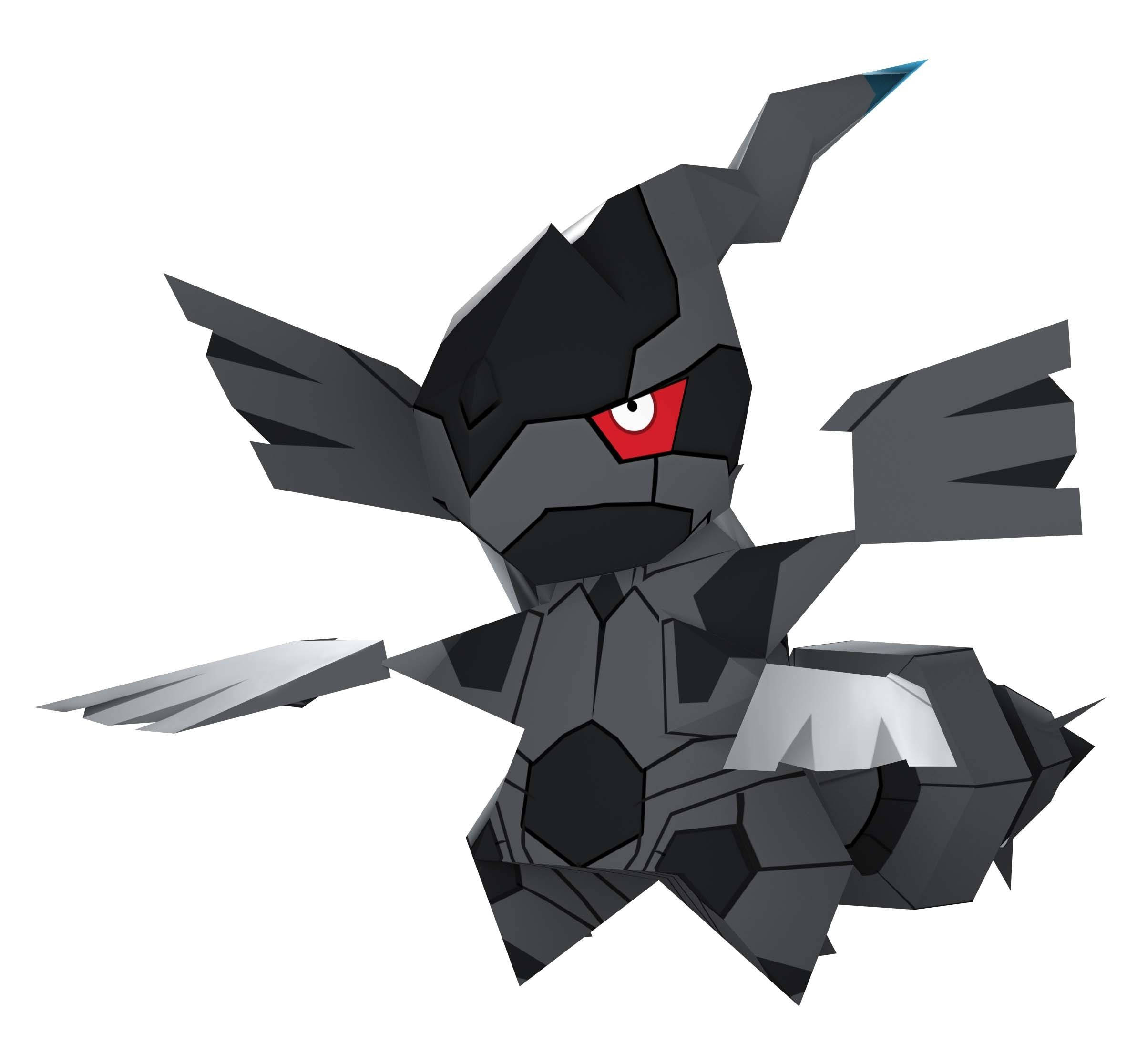 Zekrom, chibi, dark gray, Full HD Desktop Wallpaper