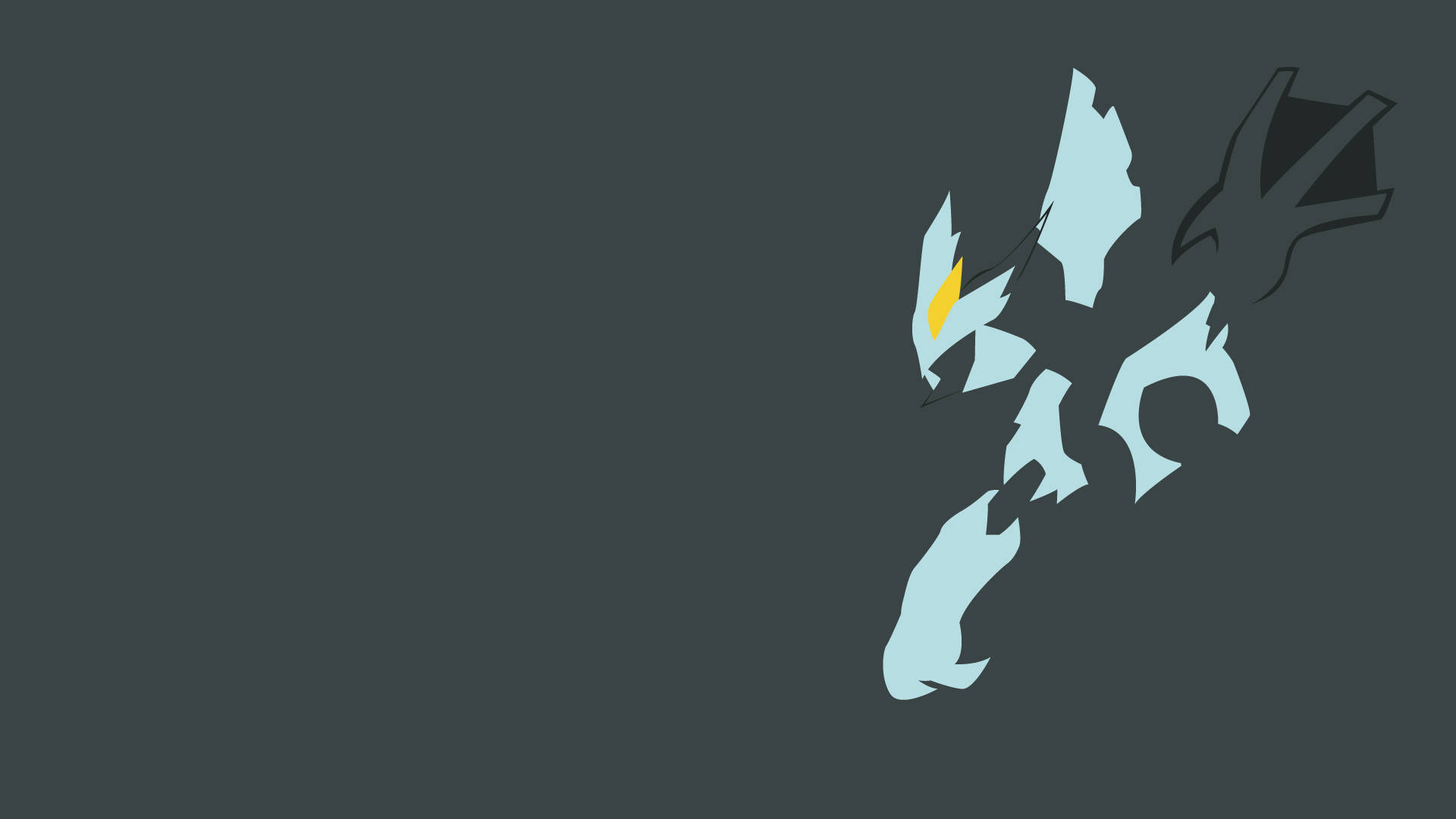 Zekrom, blue, black, Full HD Desktop Wallpaper