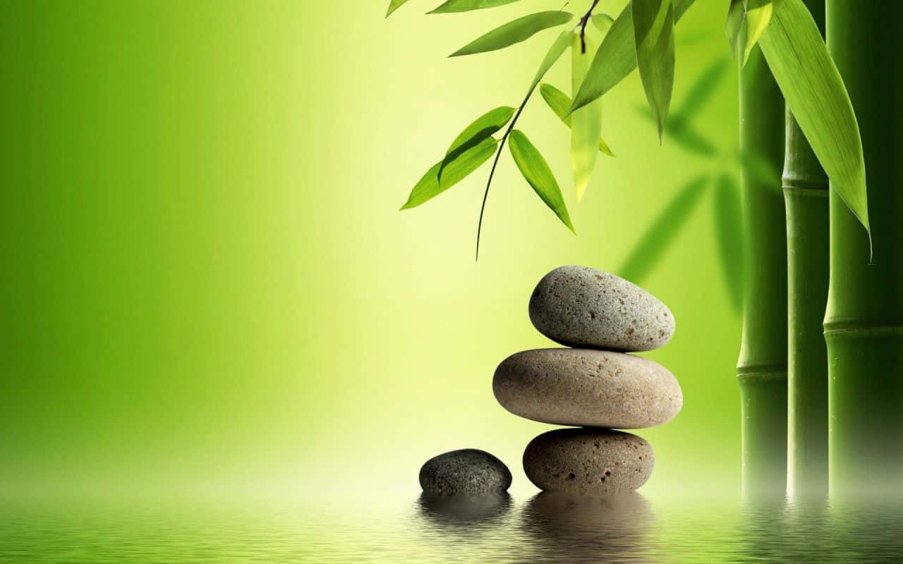 Zen Desktop, natural setting, stacked smooth stones, HD Desktop Wallpaper