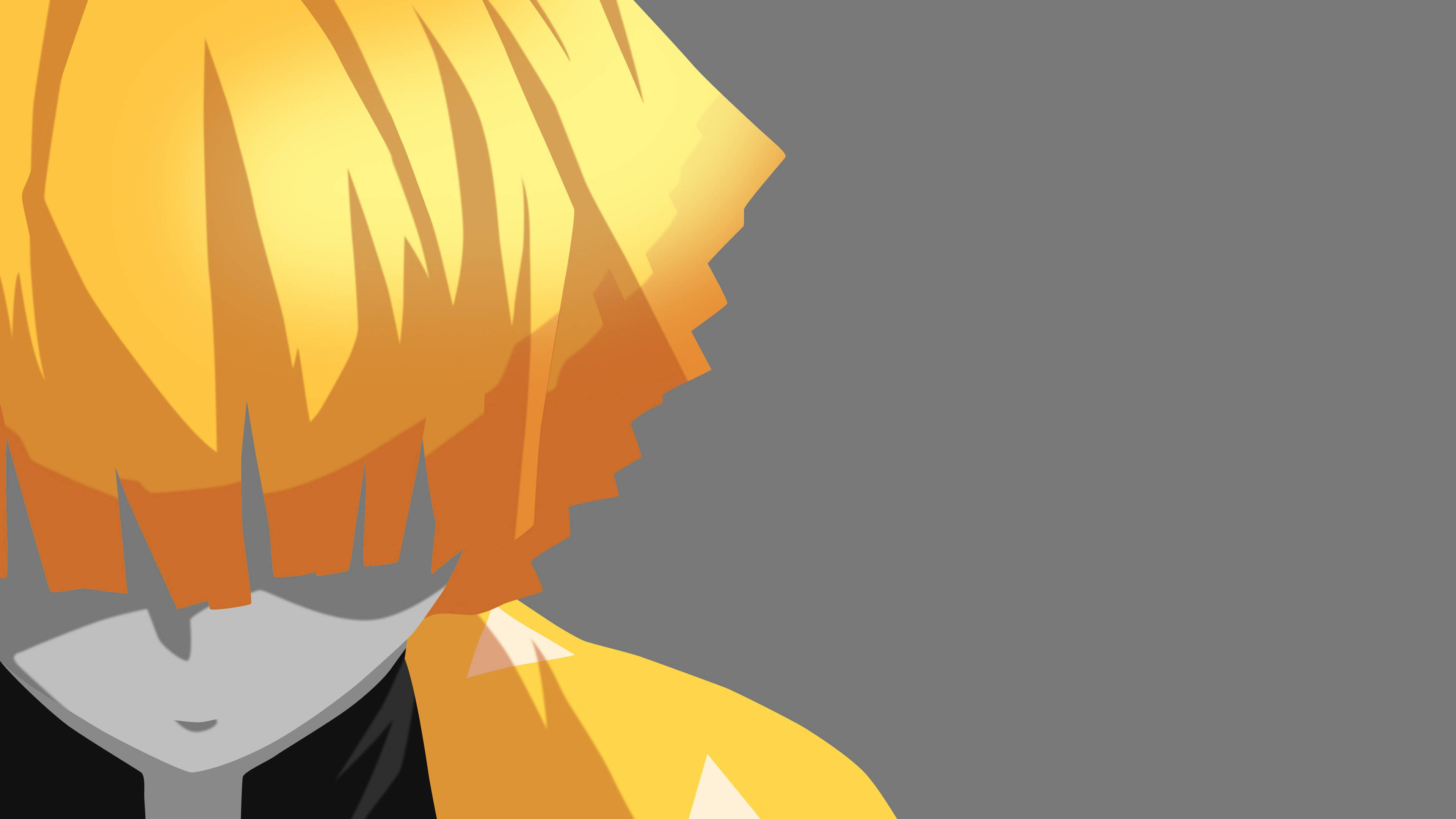 Zenitsu, PFP, vector art, 4K Desktop Wallpaper