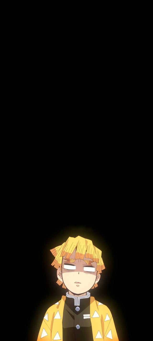 Zenitsu, white eyes, spiky blonde hair, HD Phone Wallpaper