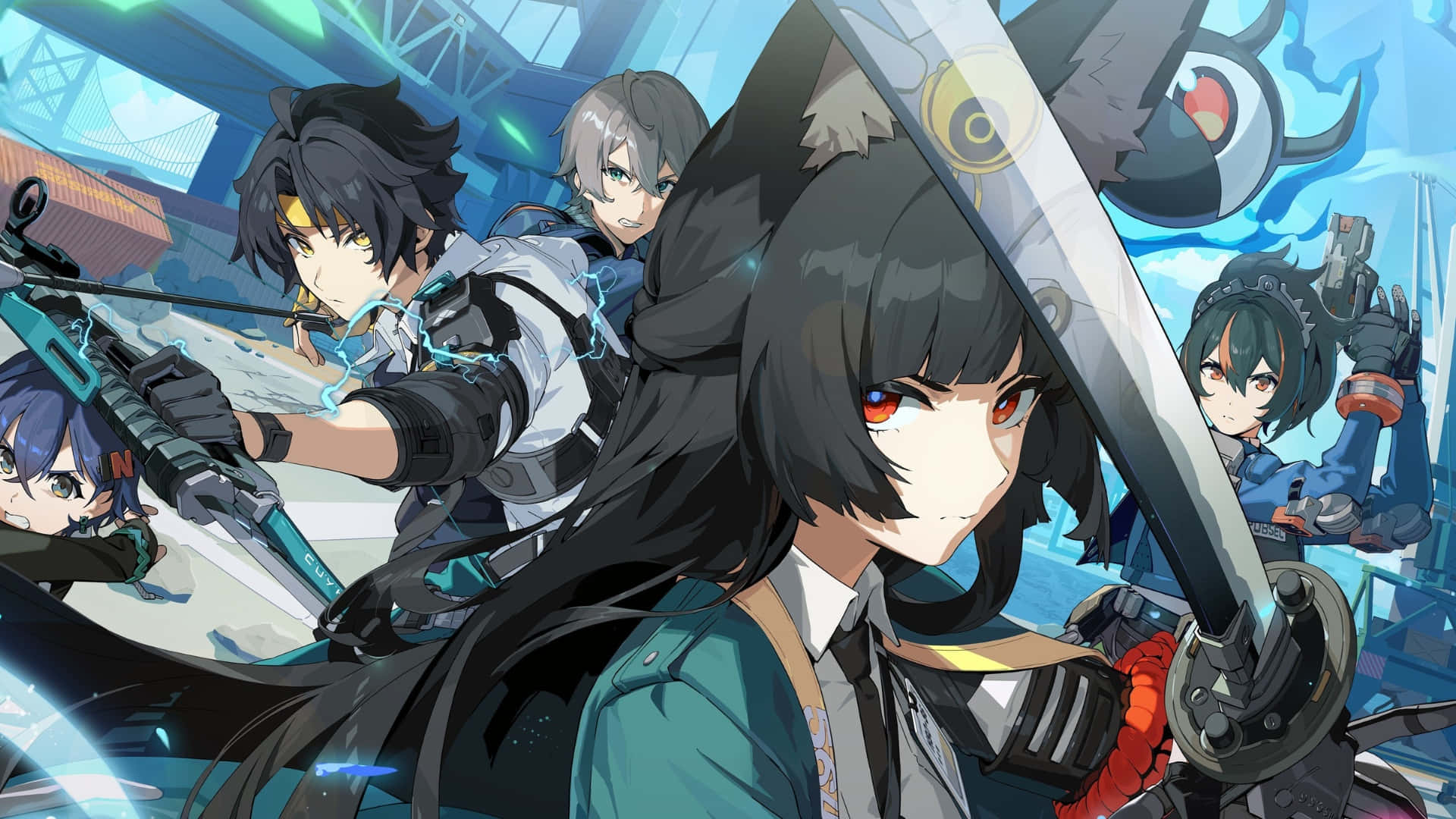 Zenless Zone Zero, characters, warriors, Full HD Desktop Wallpaper
