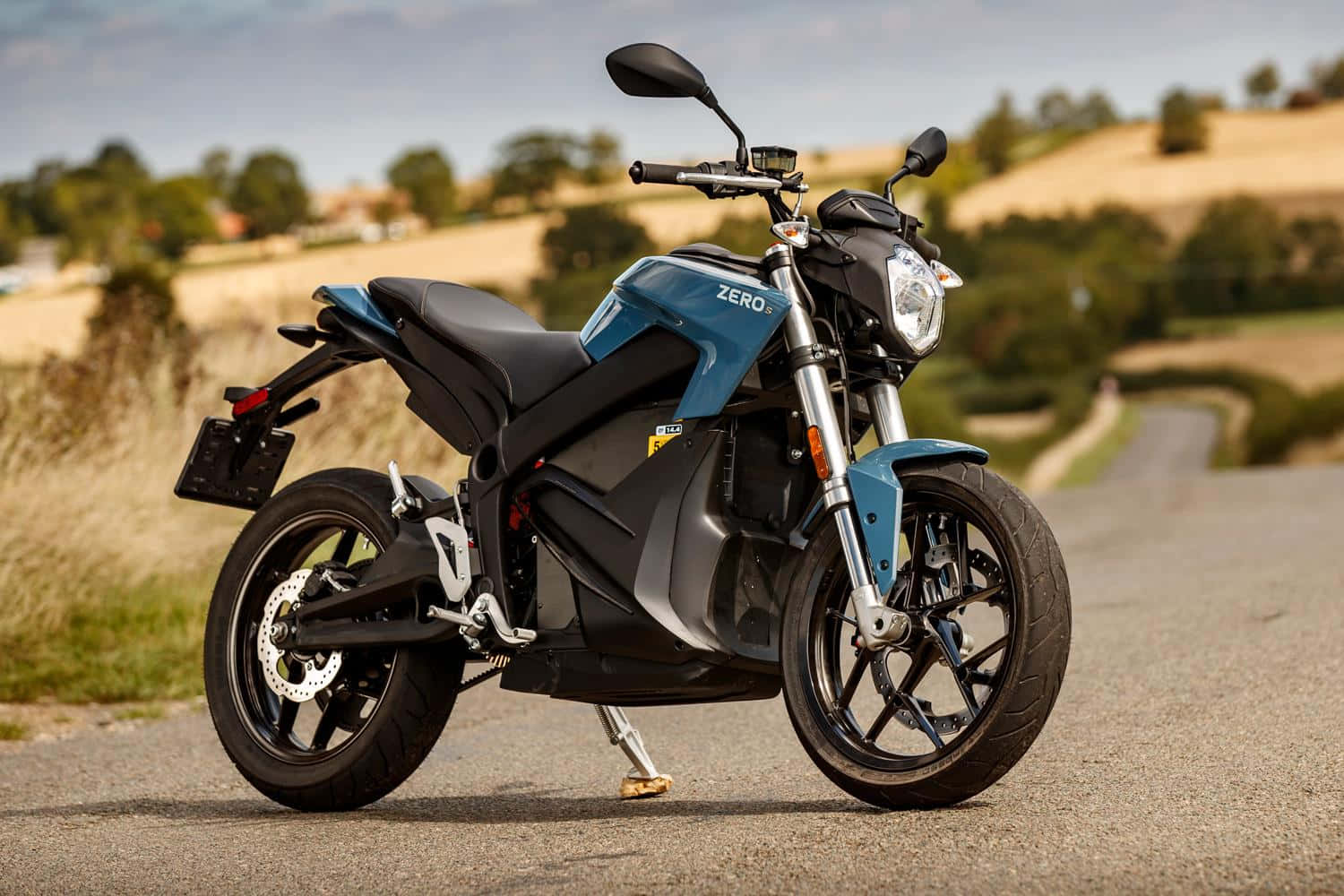 Zero Motorcycles, sleek blue and black, electric motorcycle, HD Desktop Wallpaper