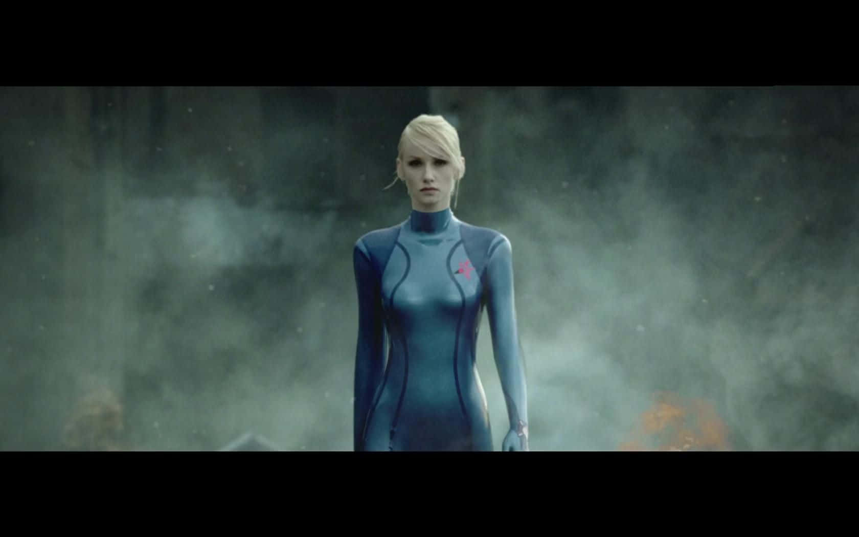 Zero Suit Samus, blue bodysuit, blonde woman, HD Desktop Wallpaper
