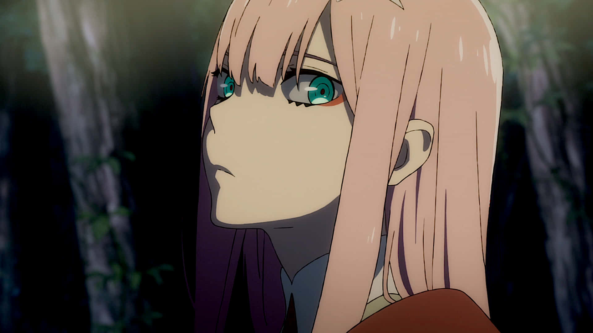 Zero Two, red dress, pink-haired, Full HD Desktop Wallpaper