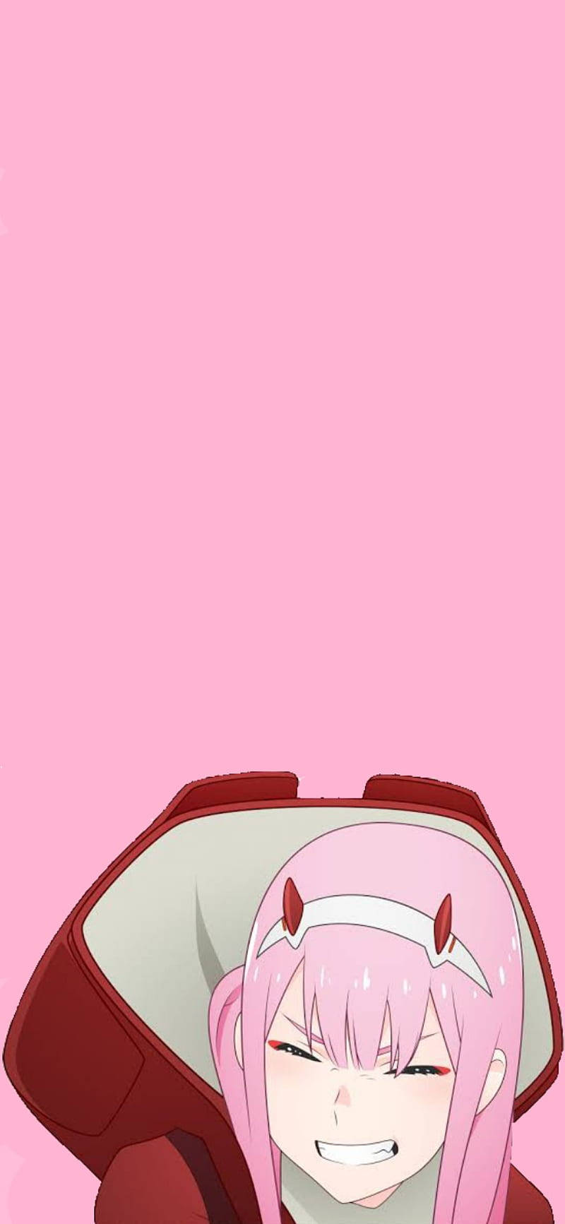 Zero Two, pink hair, red horns, HD Phone Wallpaper