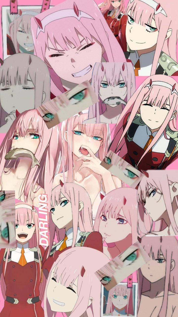 Zero Two, pink hair, devil horns, HD Phone Wallpaper