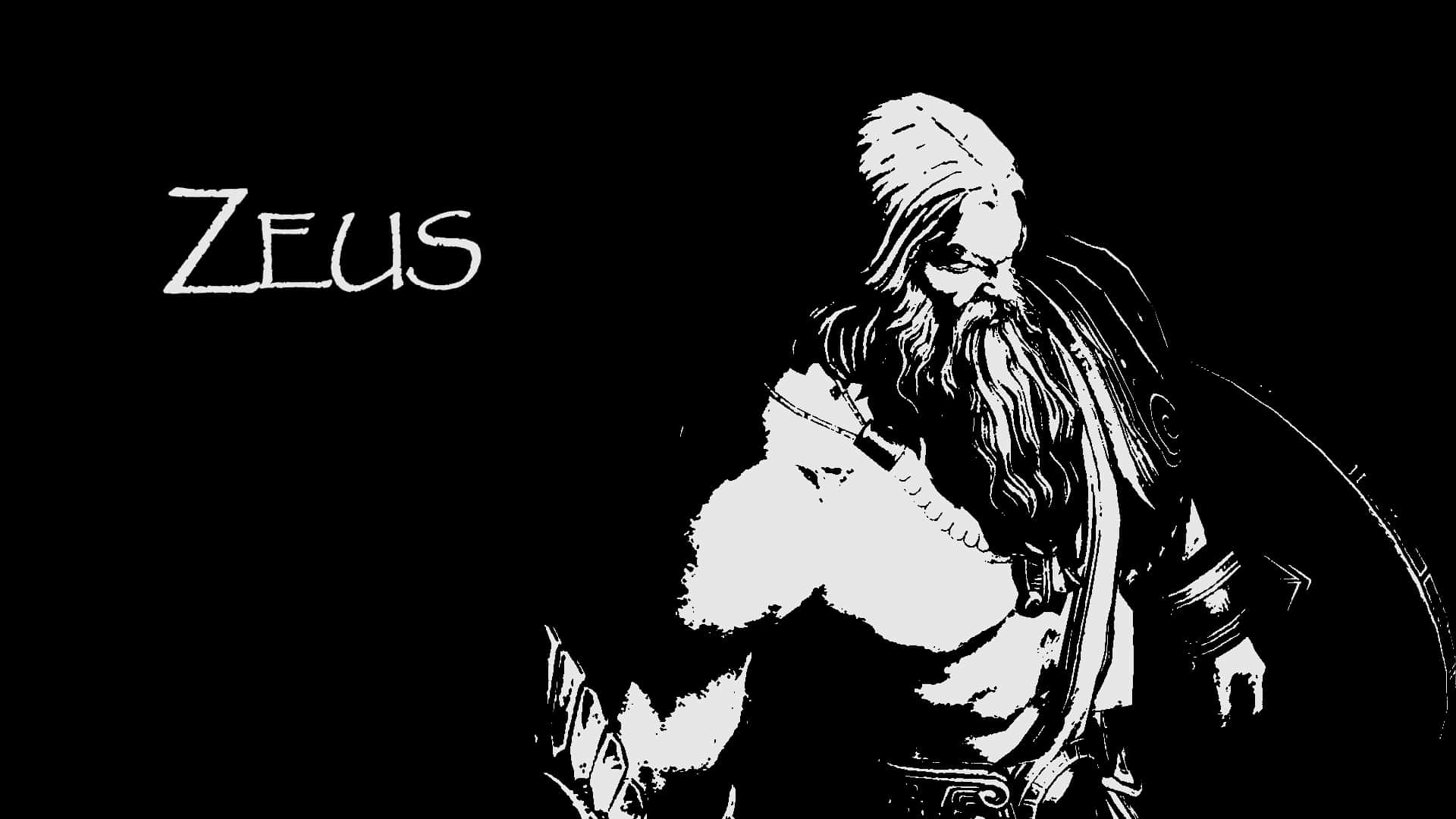 Zeus, long beard, crown, Full HD Desktop Wallpaper