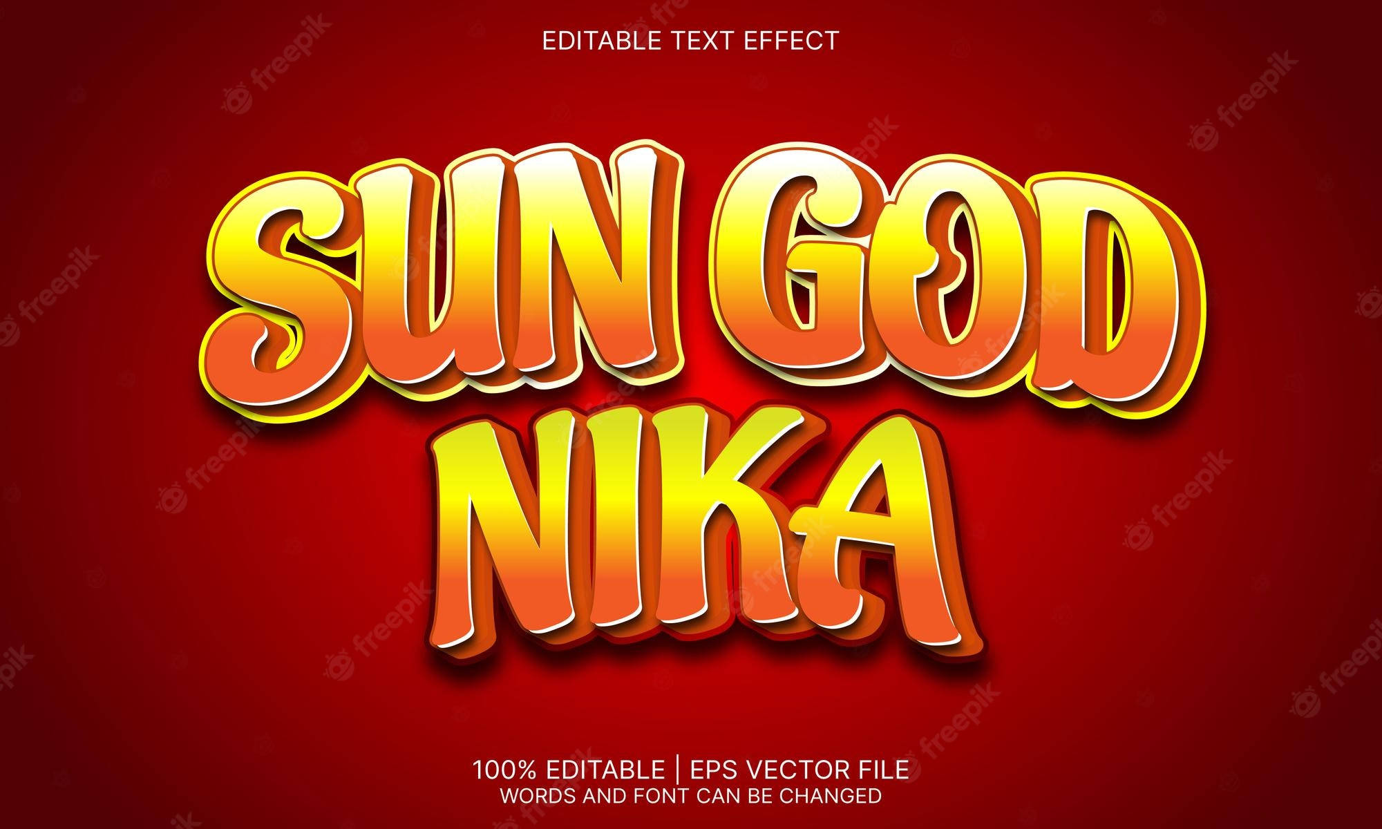 sun god nika, fiery gradient, deep red background, Full HD Desktop Wallpaper