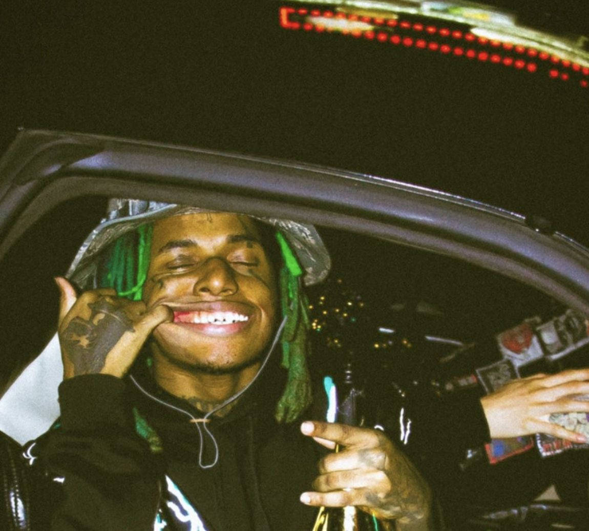Zillakami, green dreadlocks, tattoos, SD Desktop Wallpaper