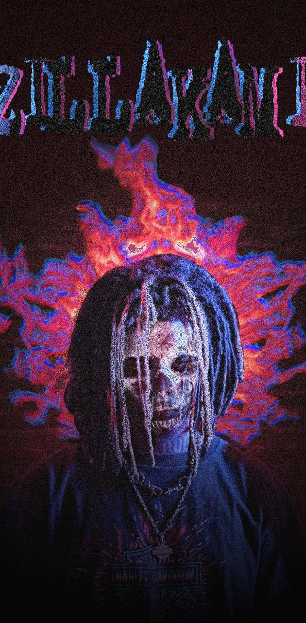 Zillakami, dreadlocks, skull makeup, HD Phone Wallpaper