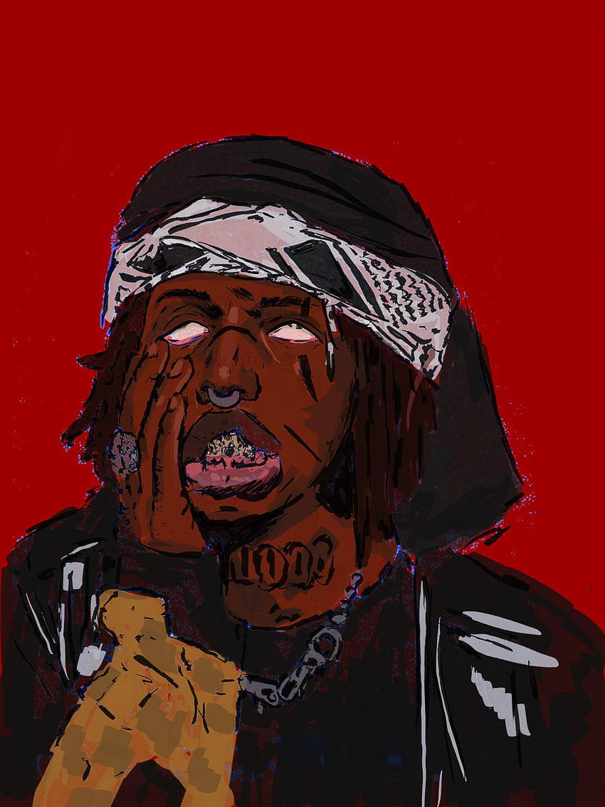 Zillakami, bandana, chain necklace, SD Phone Wallpaper