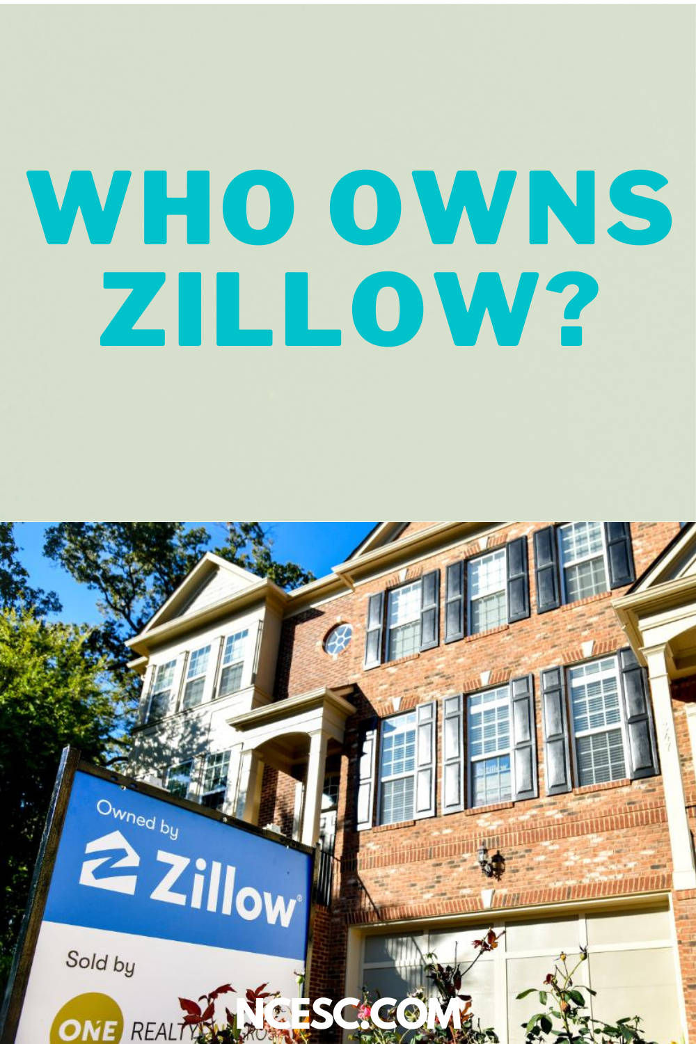 Zillow, real estate sign, brick house, HD Phone Wallpaper