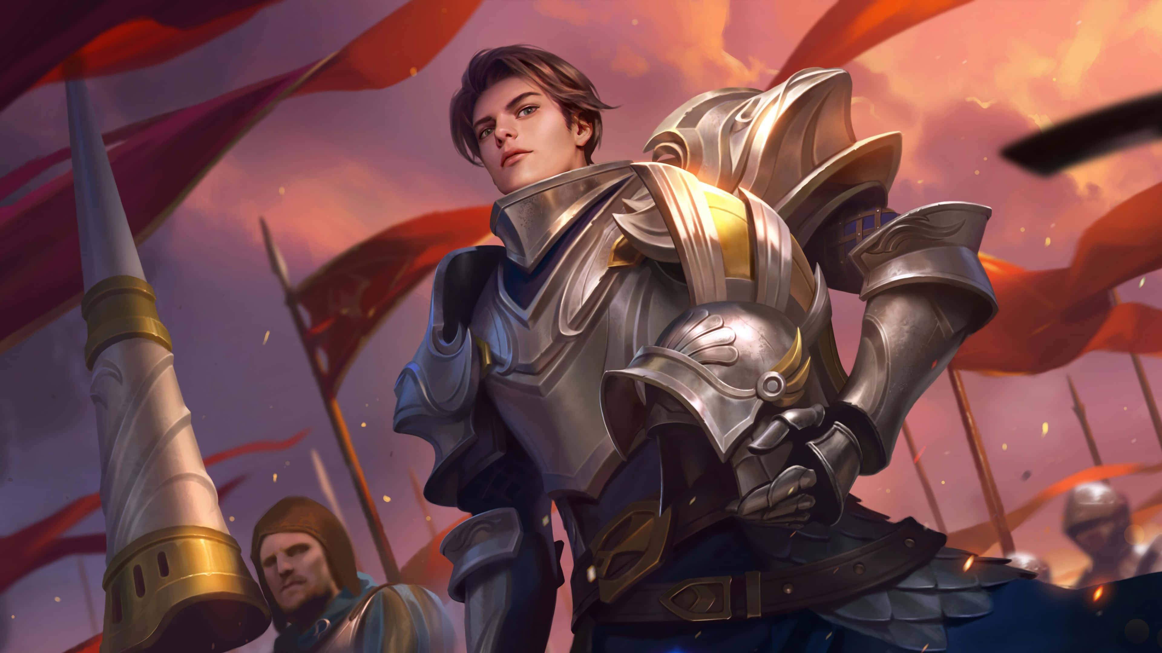 Zilong, Epic Skin, silver armor, 4K Desktop Wallpaper