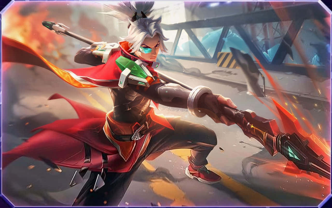 Zilong, Epic Skin, red cape, HD Desktop Wallpaper