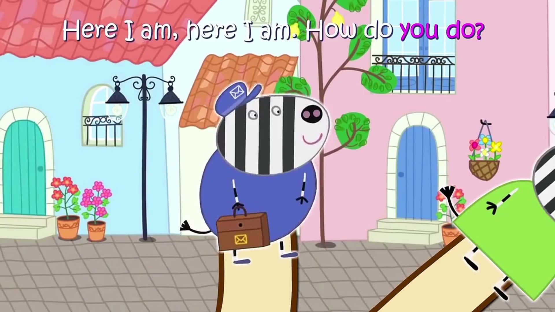 Zoe Zebra, blue uniform, hat, Full HD Desktop Wallpaper