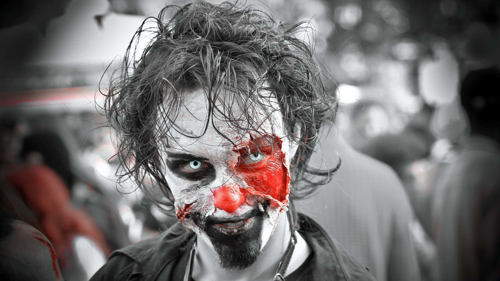 Zombie Costumes, clown, blood, Full HD Desktop Wallpaper