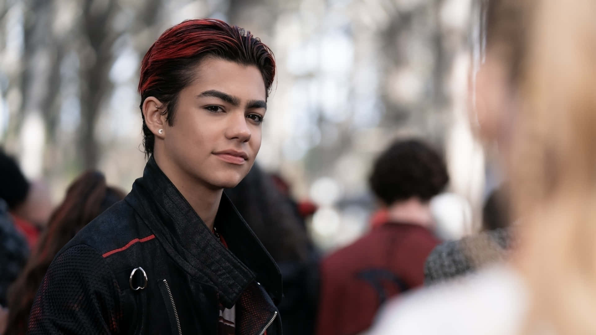 Zombies 4, red-tipped hair, black jacket, Full HD Desktop Wallpaper