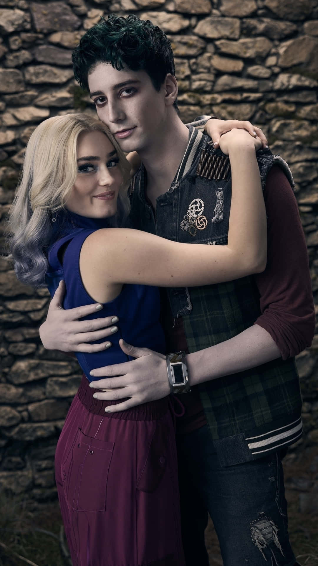 Zombies 4, main characters, young couple, Full HD Phone Wallpaper