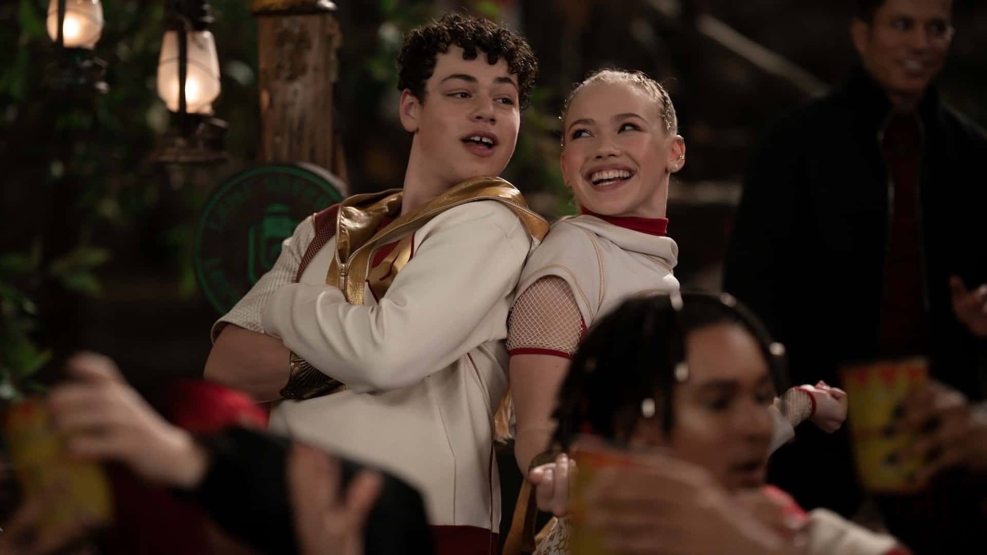 Zombies 4, dance party, white and gold costumes, Full HD Desktop Wallpaper