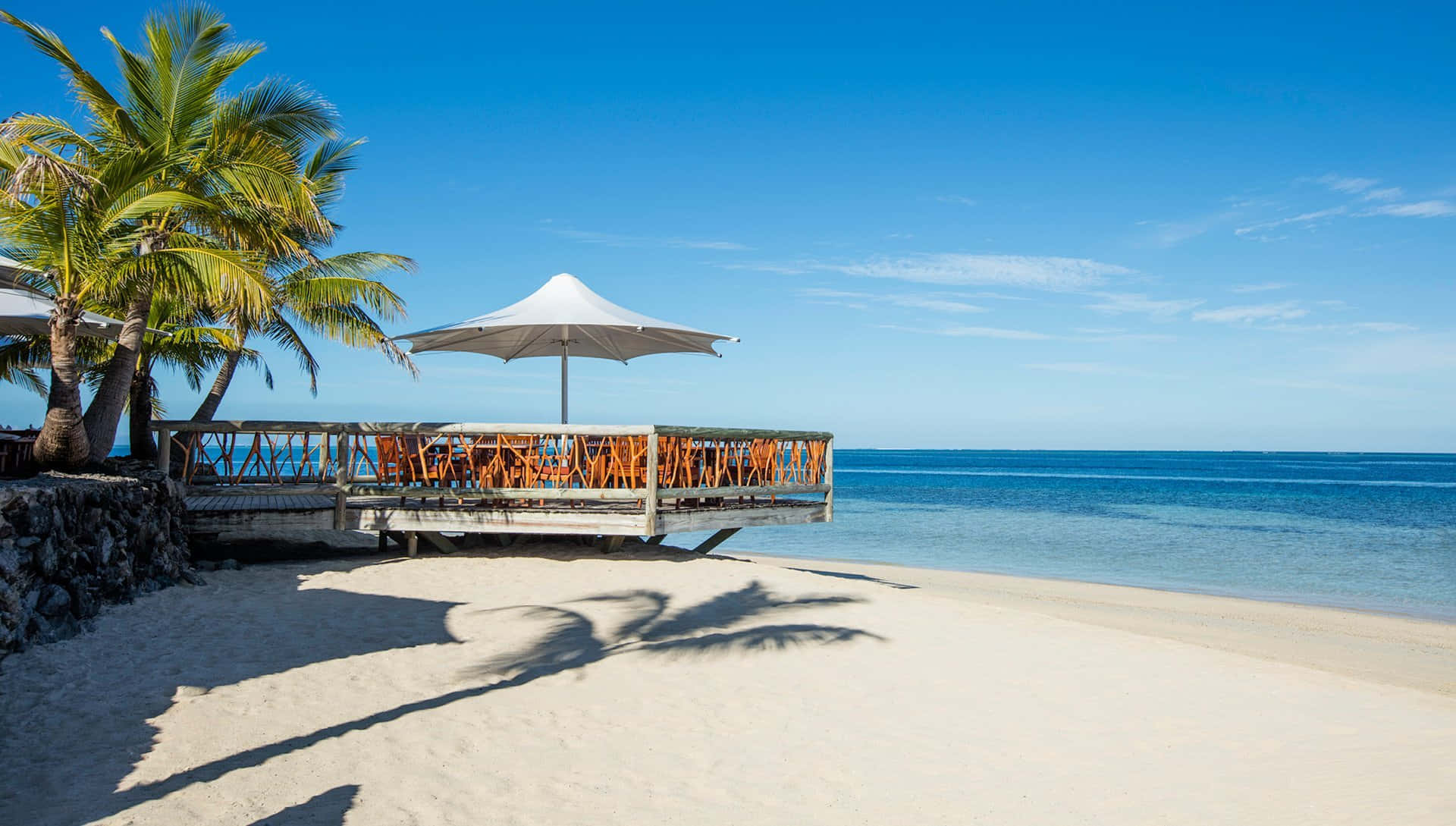beach, ocean, white sand, Full HD Desktop Wallpaper