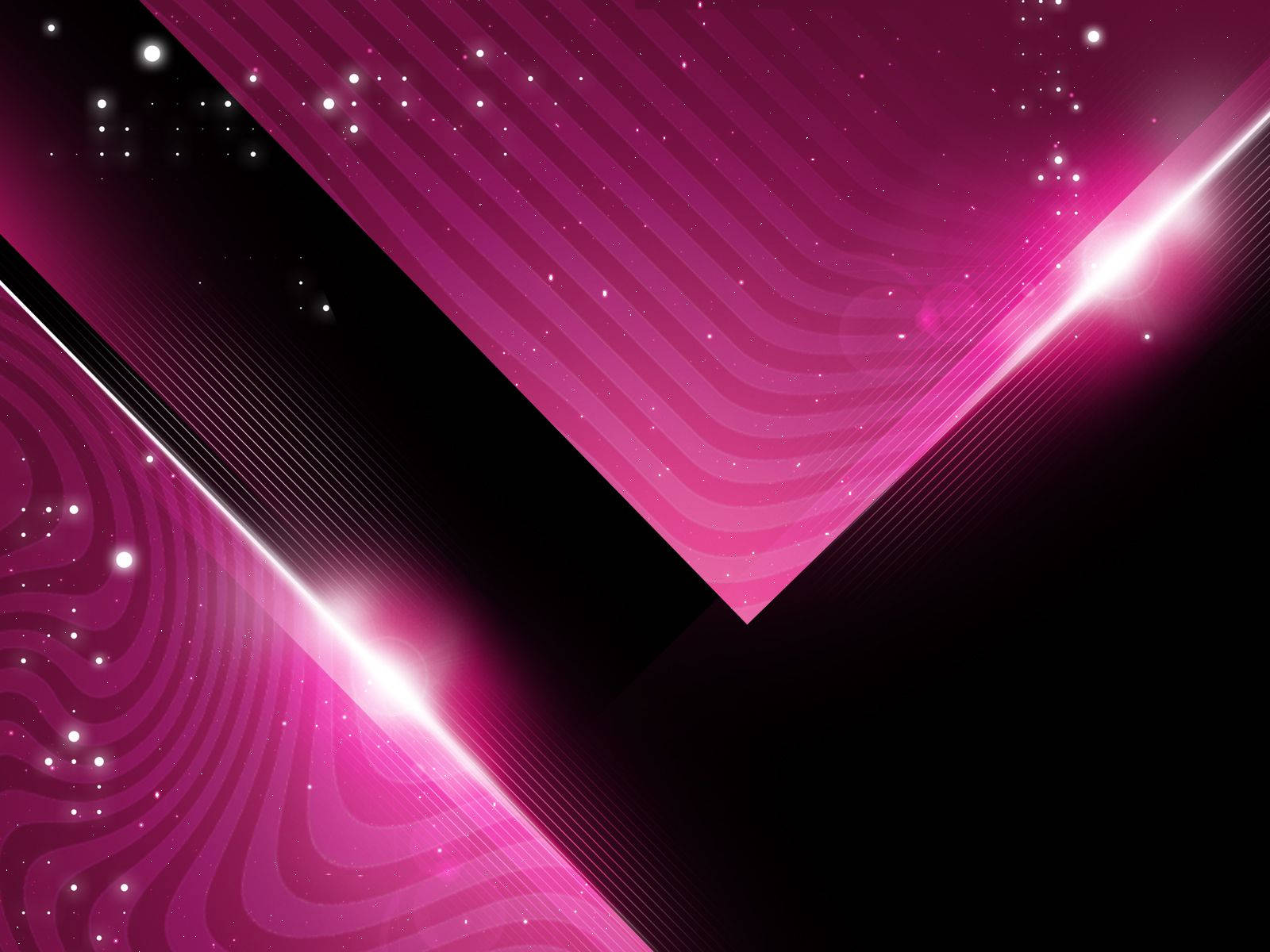pink party, geometric waves, glowing light streaks, HD Desktop Wallpaper