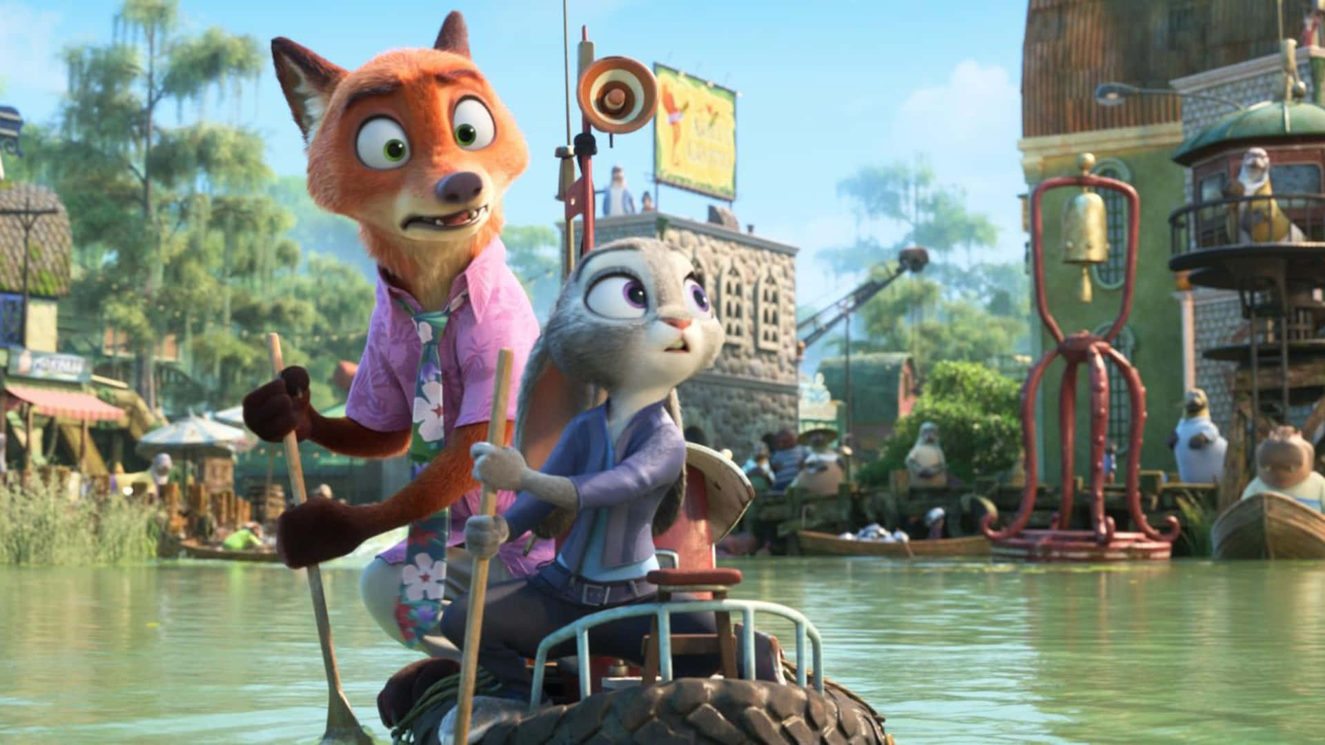 Zootopia 2, fox, rabbit, Full HD Desktop Wallpaper