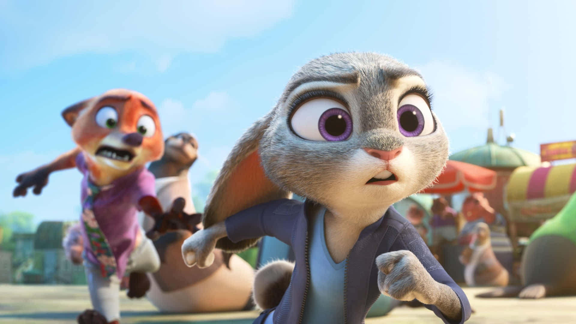 Zootopia 2, animated rabbit, blue jacket, Full HD Desktop Wallpaper