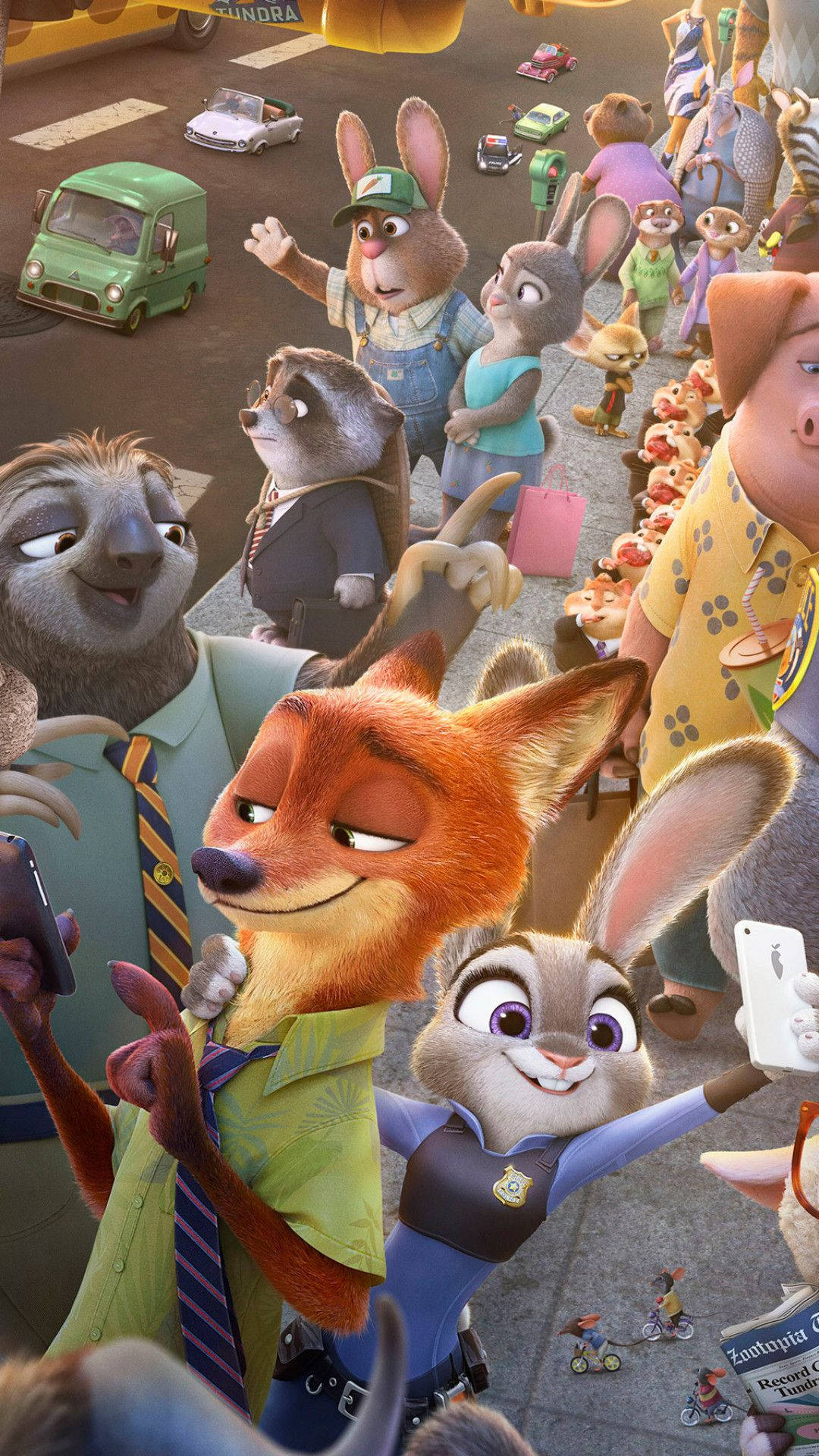 Zootopia, fox, rabbit, Full HD Phone Wallpaper