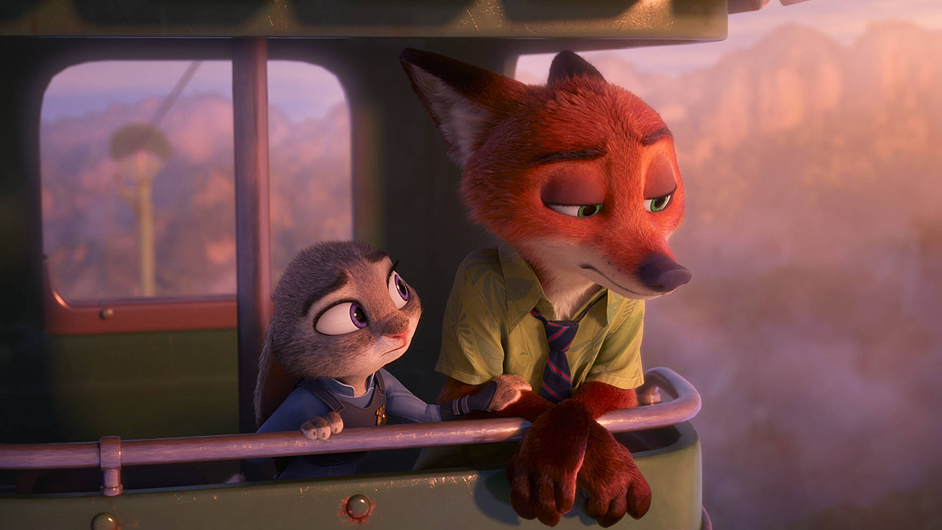 Zootopia, fox, rabbit, Full HD Desktop Wallpaper