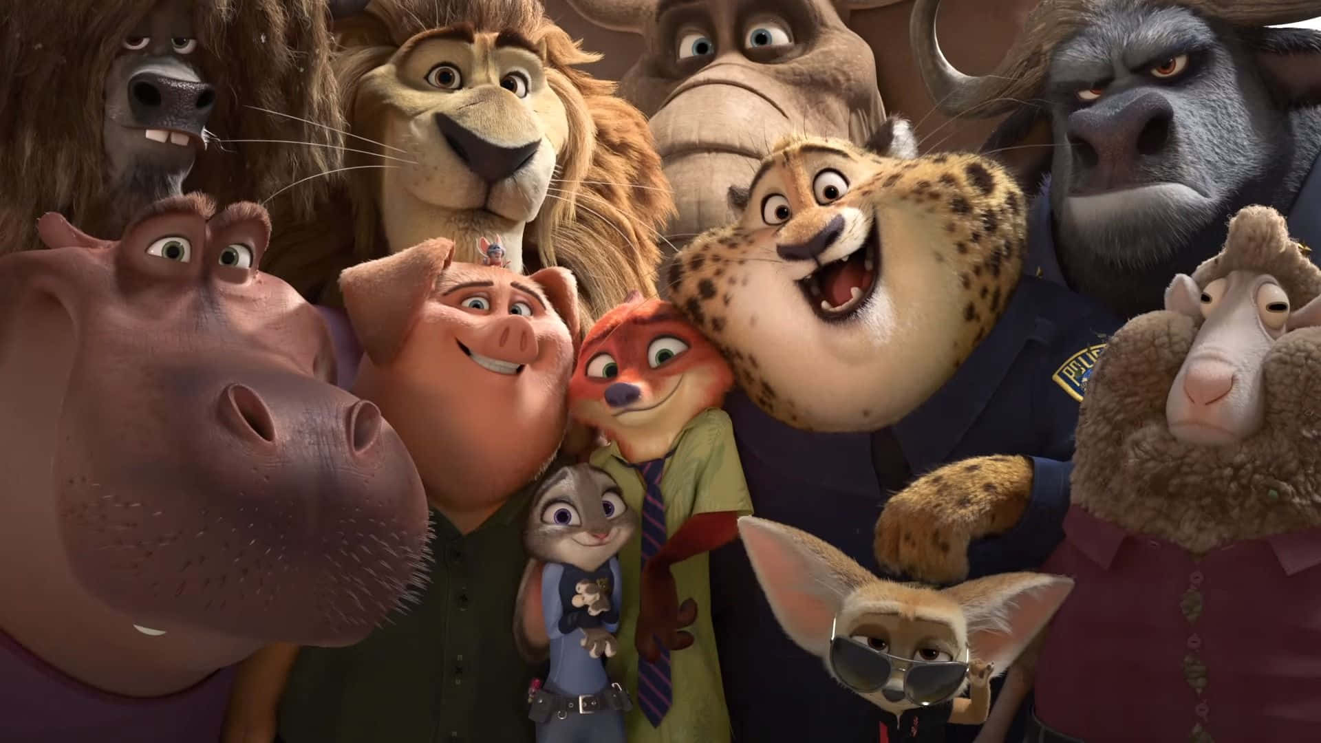 Zootopia, cartoon animal, animated animal characters, Full HD Desktop Wallpaper
