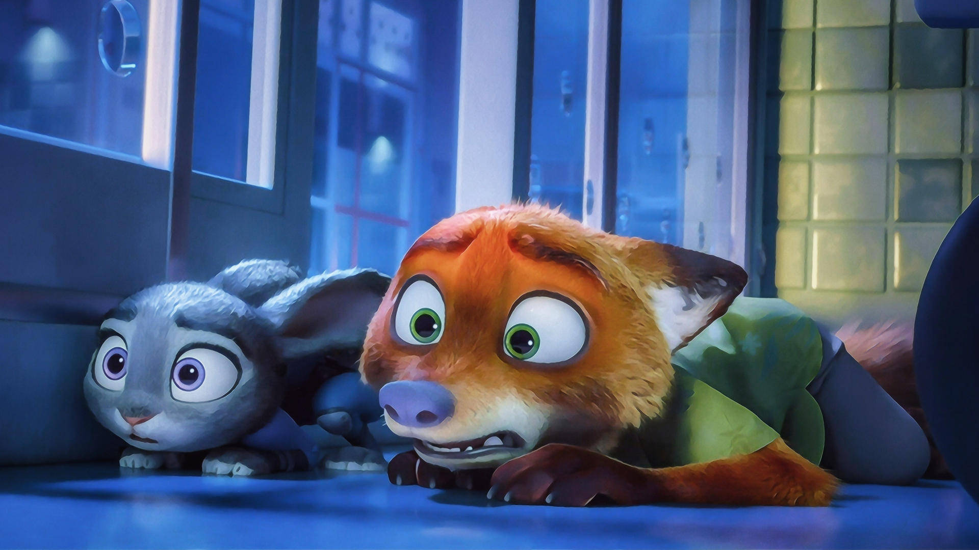 Zootopia, fox, rabbit, Full HD Desktop Wallpaper